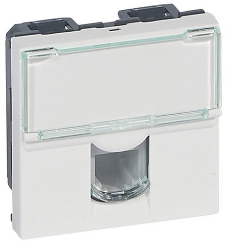 Телефонная розетка Legrand Mosaic 078731, белый купить,NaN