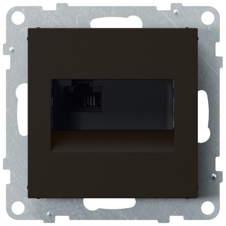Legrand встраиваемая 721452, компьютерный (RJ45) цвет коричневый купить,NaN