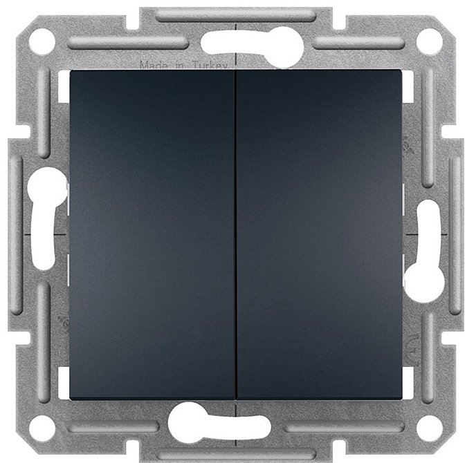 Выключатель клавишный Schneider Electric EPH0600171, антрацит купить,NaN