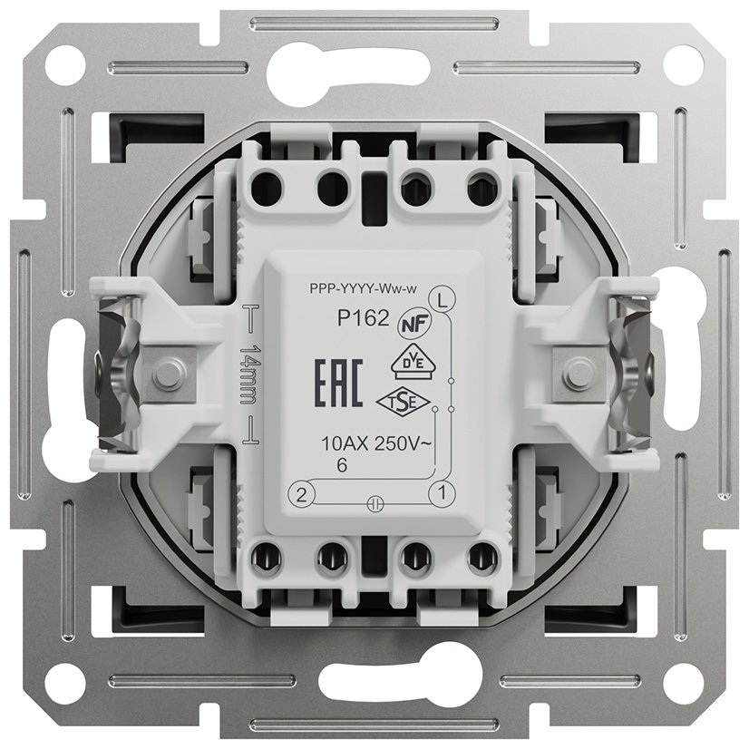 Выключатель клавишный Schneider Electric EPH1500171, антрацит купить,NaN