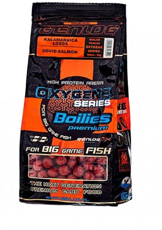 Бойлы Genlog Oxygen Squid Salmon 16mm купить,NaN