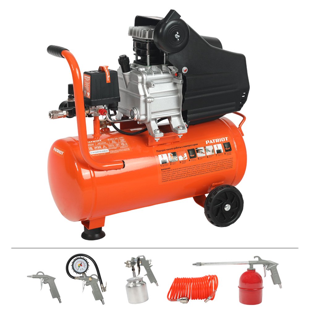 Компрессор Patriot Euro 24-240K купить,0