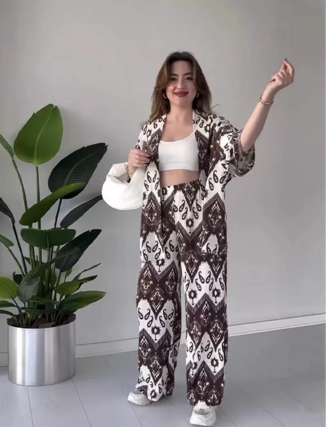 Повседневное платье Black Fashion коричневый, золотистый