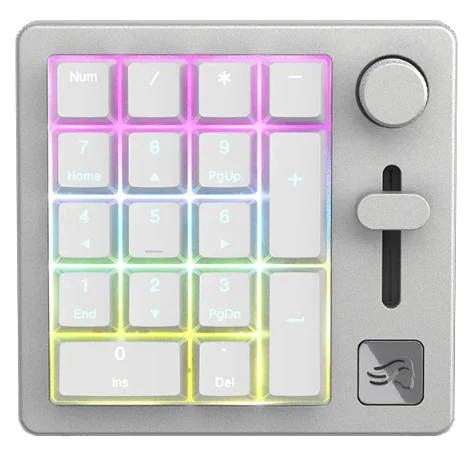 Клавиатура Glorious GMMK Numpad Wireless GLO-GMMK-NP-FOX-W White