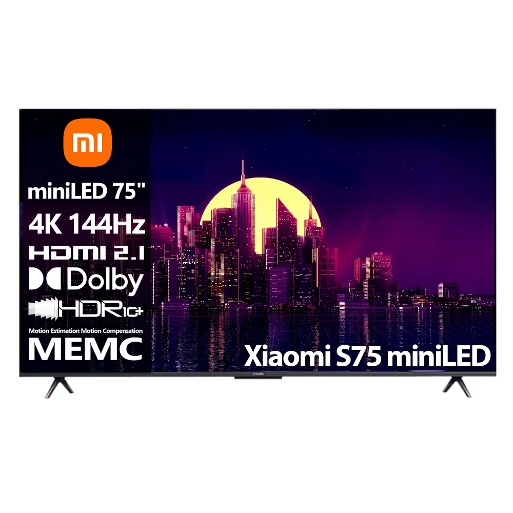 Телевизор Xiaomi S 75" L75MA-SPL LED 4K UHD Black