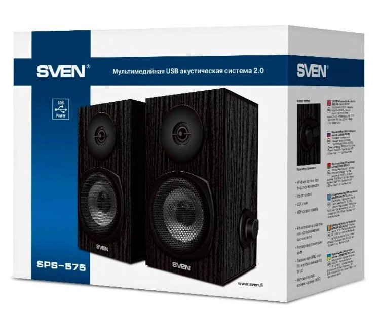 Колонки Sven SPS 575 SV-016166 черные - ForteMarket Колонки Sven SPS 575 SV-016166 черные купить,0