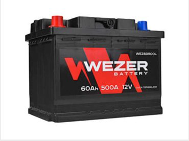 Аккумулятор WEZER 6CT-60Ah +/-