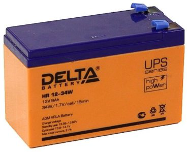 Аккумулятор Delta HR 12-34W 9Ah +/- купить,NaN