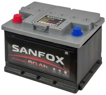 Аккумулятор SANFOX 6CT-60Ah +/-