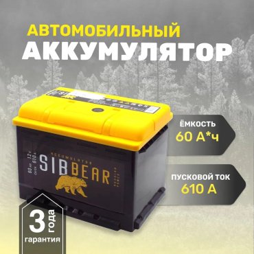 Аккумулятор SibBear SB601 60 прямая