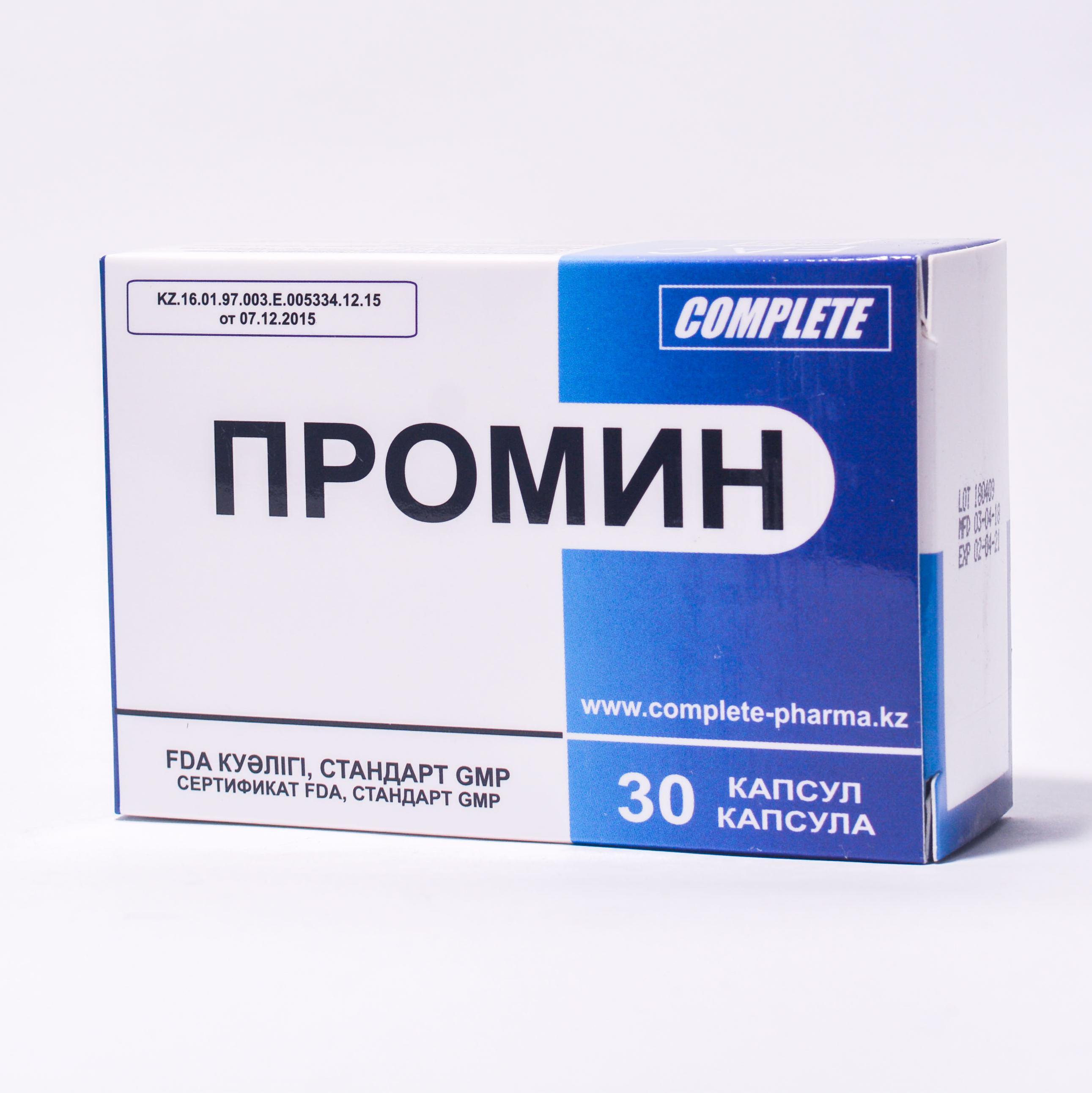 Complete-Pharma Co., Ltd. Промин 30шт капсулы