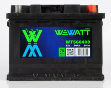 Аккумулятор Wewatt WT560408 6CT-60Ah +/- купить,NaN