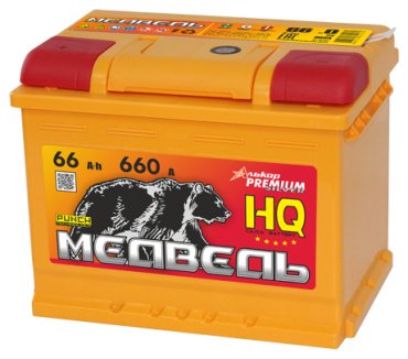 Аккумулятор ЦЕОО0012152 066 VLA Медведь SS Са/Са 66 Ач прямая