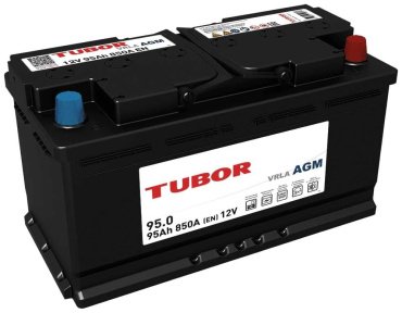 Аккумулятор TUBOR 4610082700116 6CT-95 Ah AGM VRLA Euro 95 Ач обратная