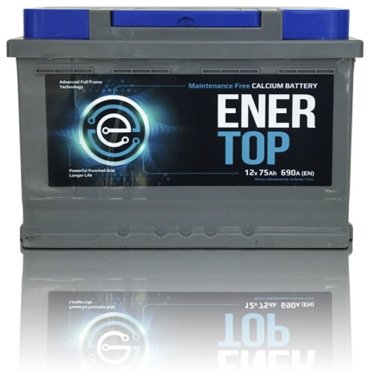 Аккумулятор ENERTOP 6CT-75Ah -/+