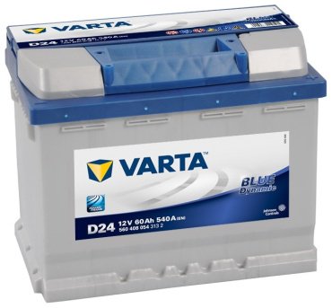 Аккумулятор VARTA D24 Blue Dynamic 60 Ач обратная купить,0