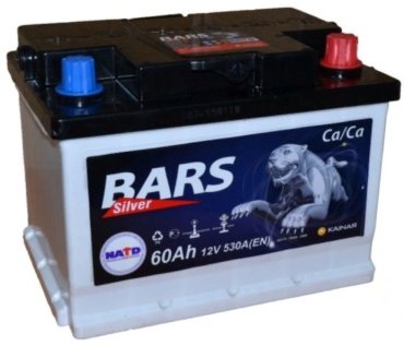 Аккумулятор Bars Silver 6СТ - 60 АПЗ