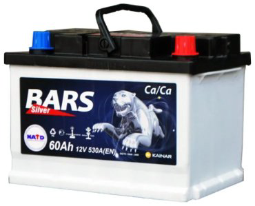 Аккумулятор Bars Silver 6СТ - 60 АПЗ