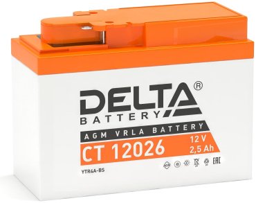 Аккумулятор DELTA CT-12026 2.5Ah -/+