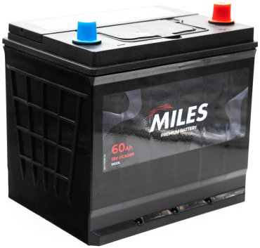 Аккумулятор MILES 55D23L MILES 60 Ah 60 обратная купить,NaN