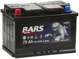 Аккумулятор Bars Silver 75Ah +/-