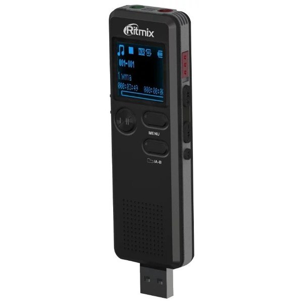 Диктофон Ritmix RR-610 8Gb черный купить,NaN