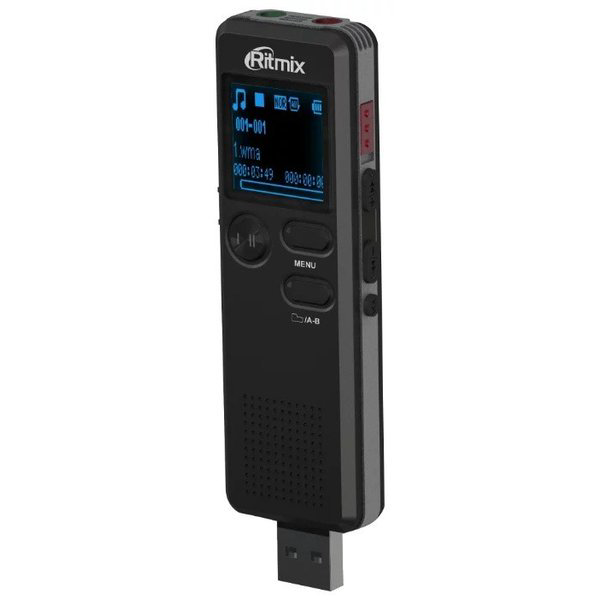 Диктофон Ritmix RR-610 8Gb черный купить,NaN