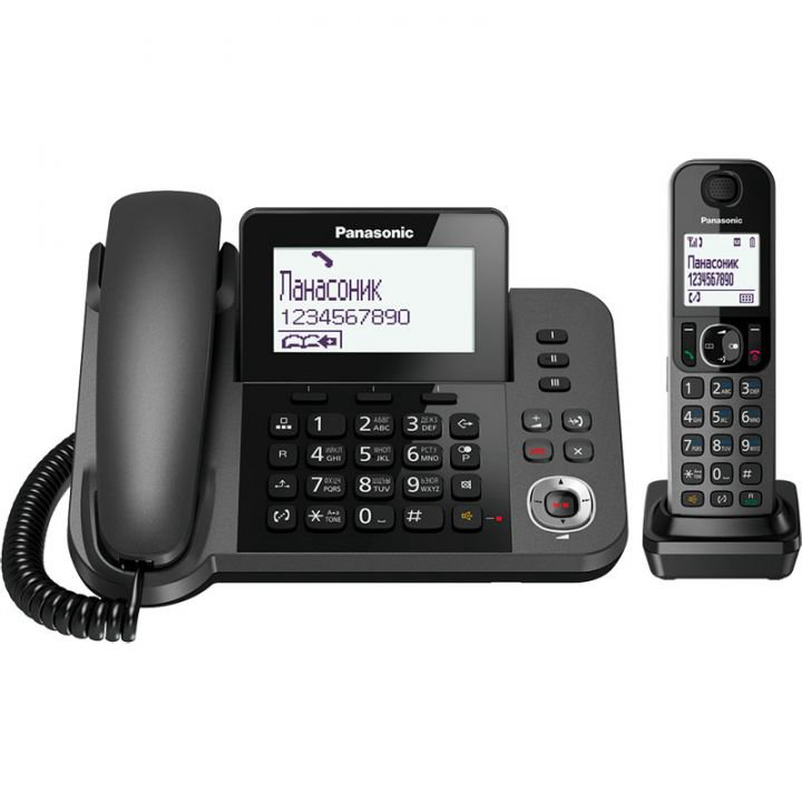Радиотелефон Panasonic KX-TGF320RUM черный купить,71390