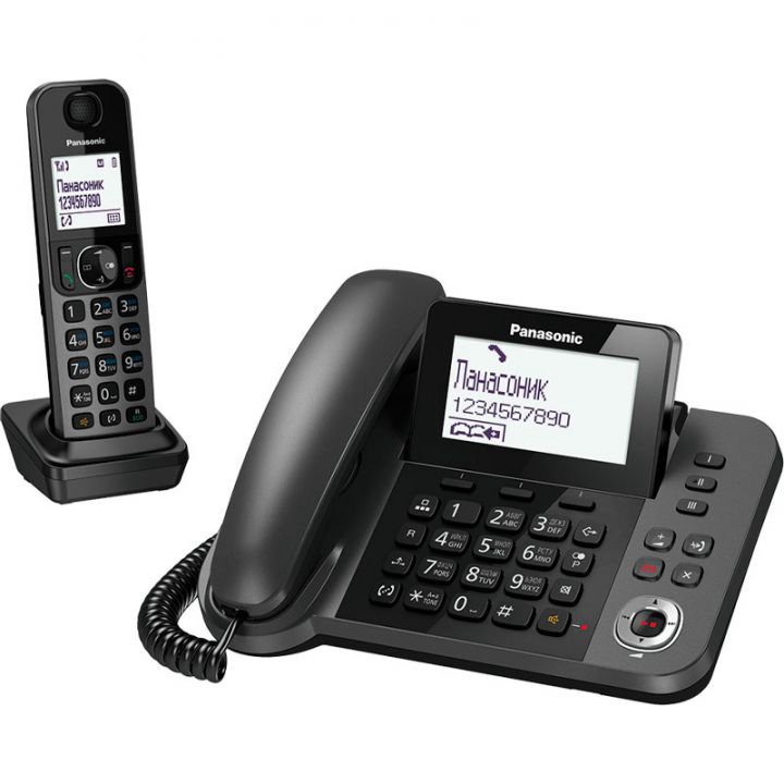 Радиотелефон Panasonic KX-TGF320RUM черный купить,71390
