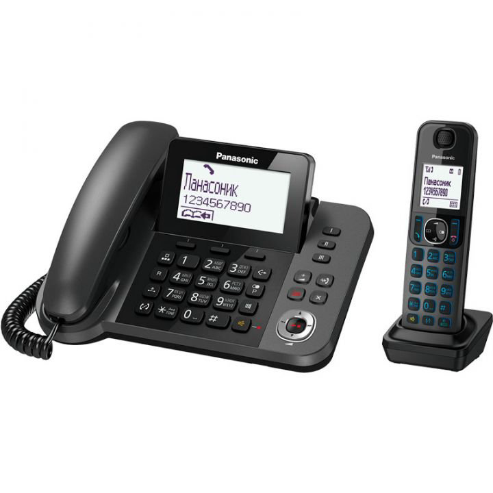 Радиотелефон Panasonic KX-TGF320RUM черный купить,71390