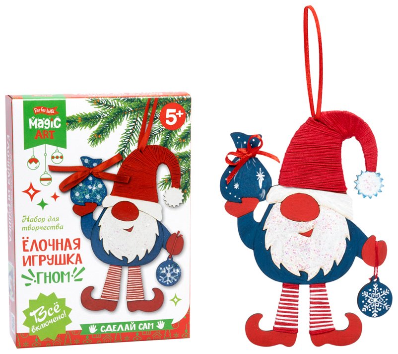 Набор для творчества. Ёлочная игрушка «Гном» купить,NaN
