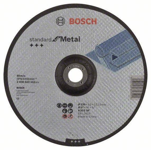 Диск отрезной по металлу 230x22.2х3 мм, Bosch 2608603162 купить,1490