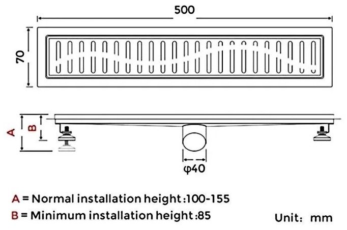 Gappo гидрозатвор G85007-39 (7х50 см) купить,31050