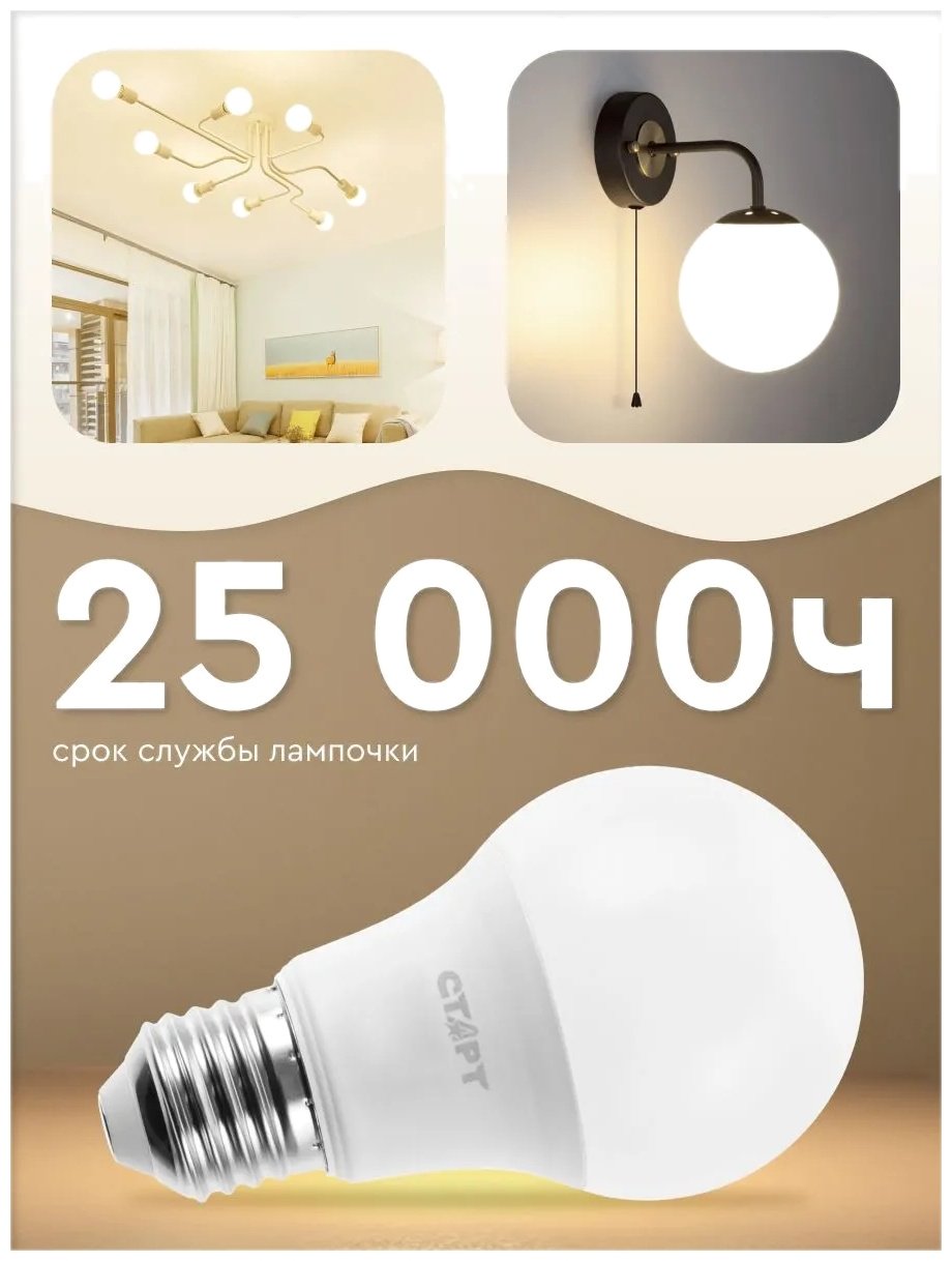СТАРТ 15W E27, светодиодная, нейтральный белый купить,2690