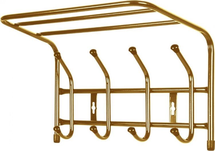 Вешалка Nika ВП4/з, металл, 40.5x24.5 см, золотой купить,7910
