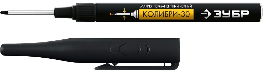 Маркер ЗУБР 06338-2, 1 шт, 1 мм, черный купить,NaN