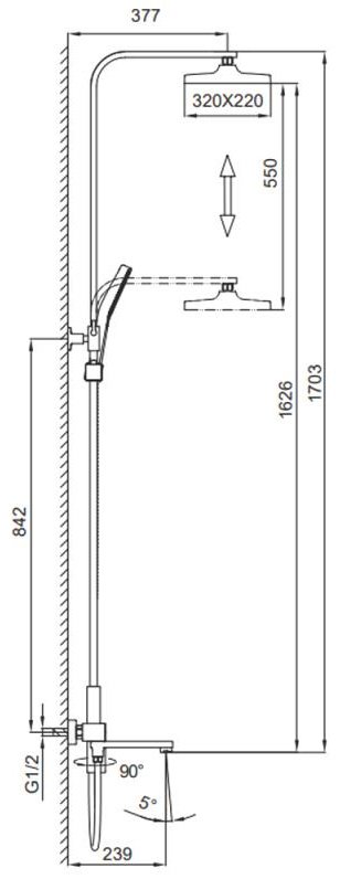 Frap душевой набор (гарнитур) F2491-9, пластик купить,107330