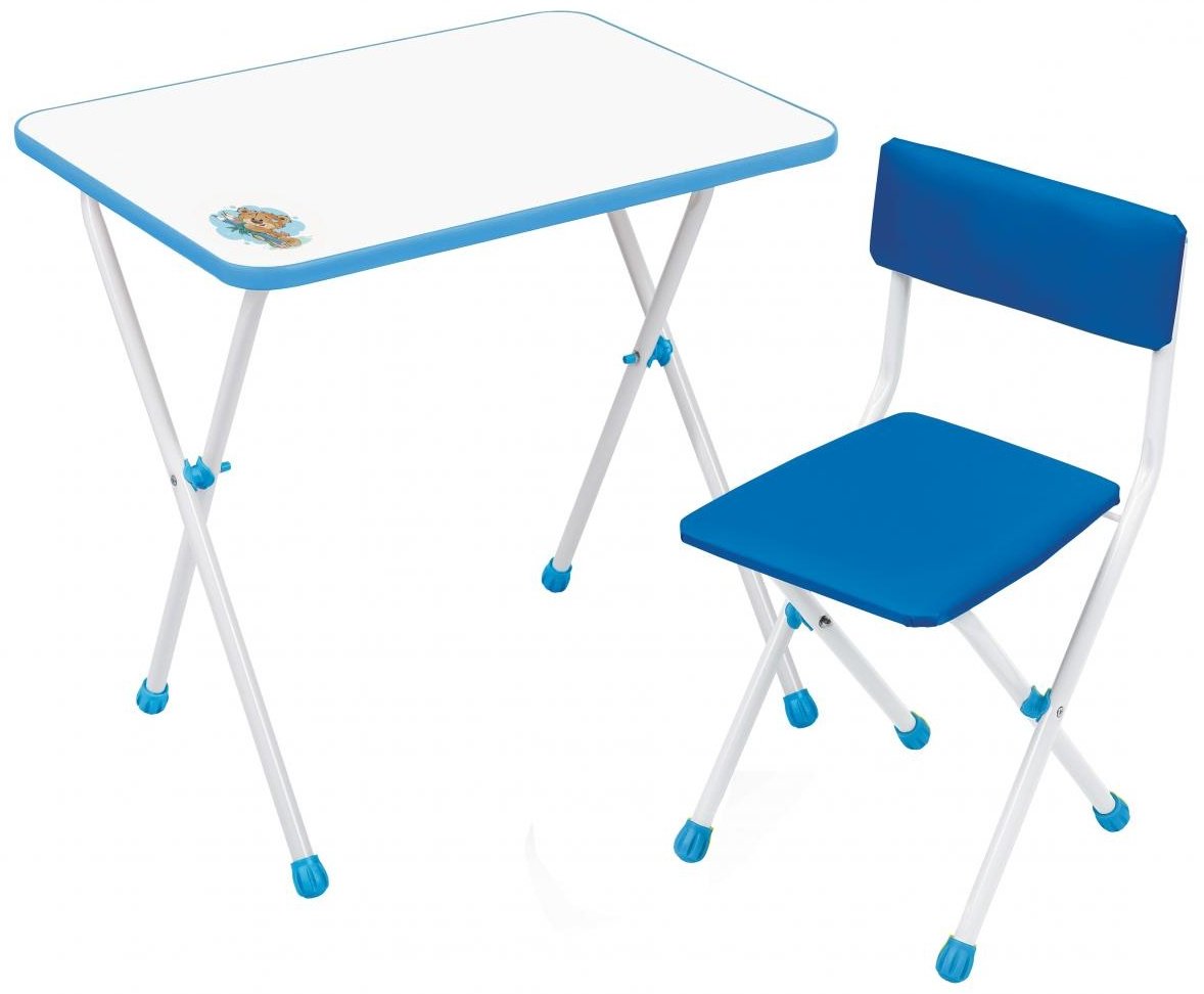 Nika детский комплект КНД1/Г, 60x45x58, пластик, металл, белый, голубой - ForteMarket Nika детский комплект КНД1/Г, 60x45x58, пластик, металл, белый, голубой купить,16888