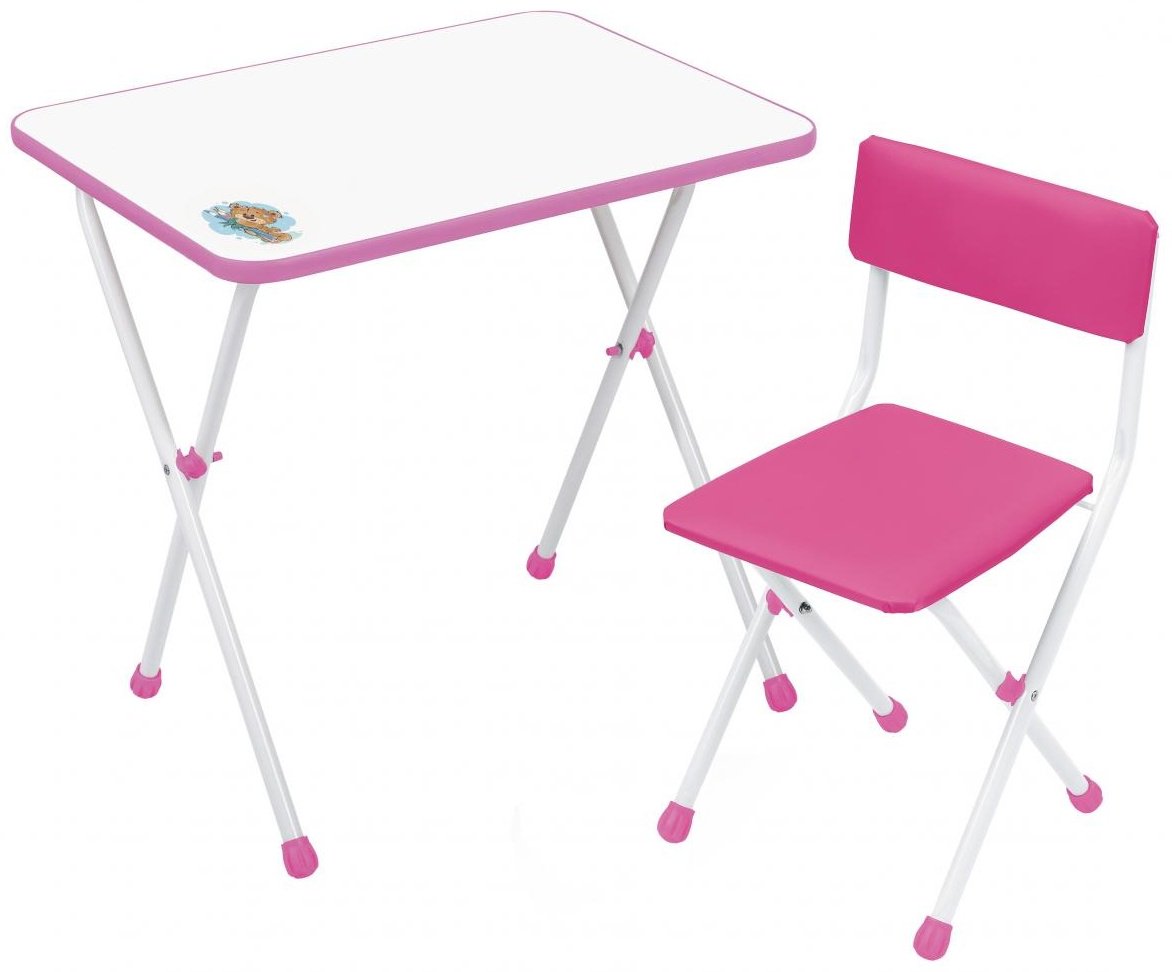 Nika КНД1/Р комплект, 60x45x58 см, белый, розовый