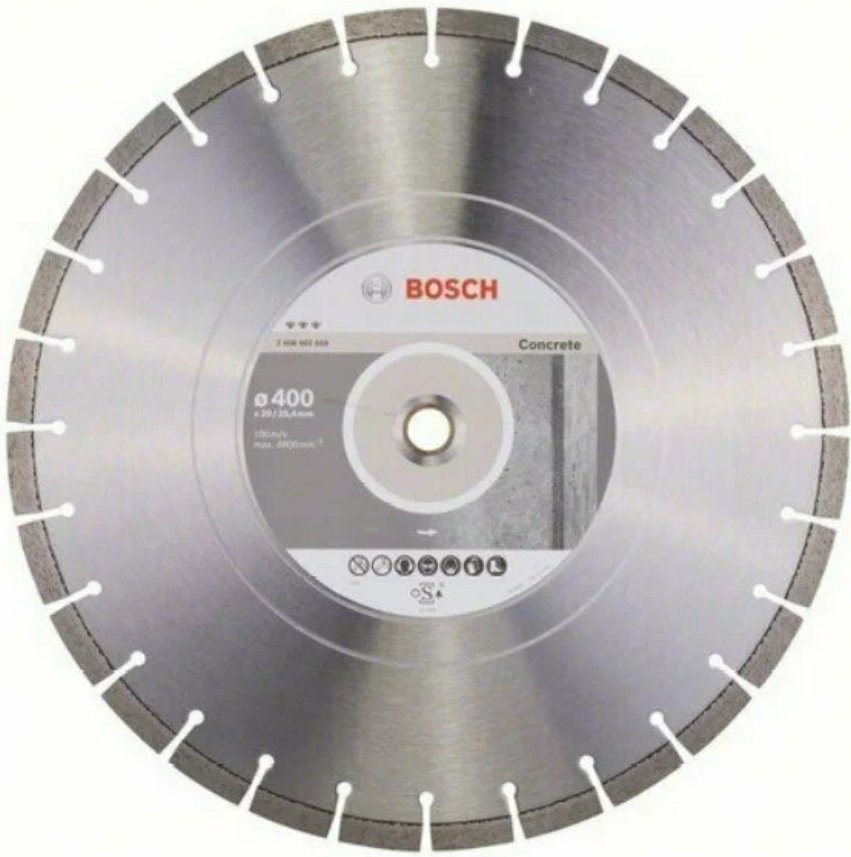 Диск отрезной алмазный 400x25.4х3.2 мм, Bosch Диск алмазный Best for Concrete 400-20/25,4 BOSCH / 2608602659 купить,143983