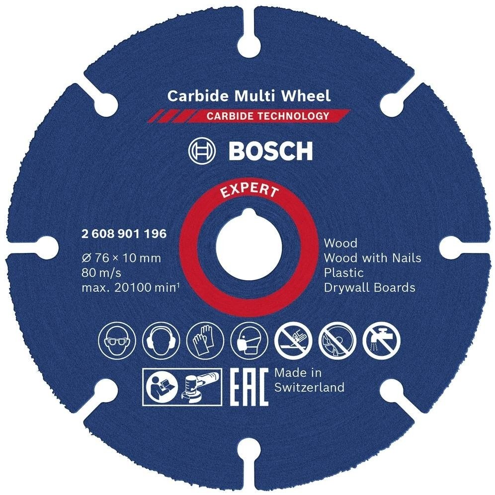 Диск отрезной по дереву 76x10х1 мм, Bosch 2608901196 купить,6626