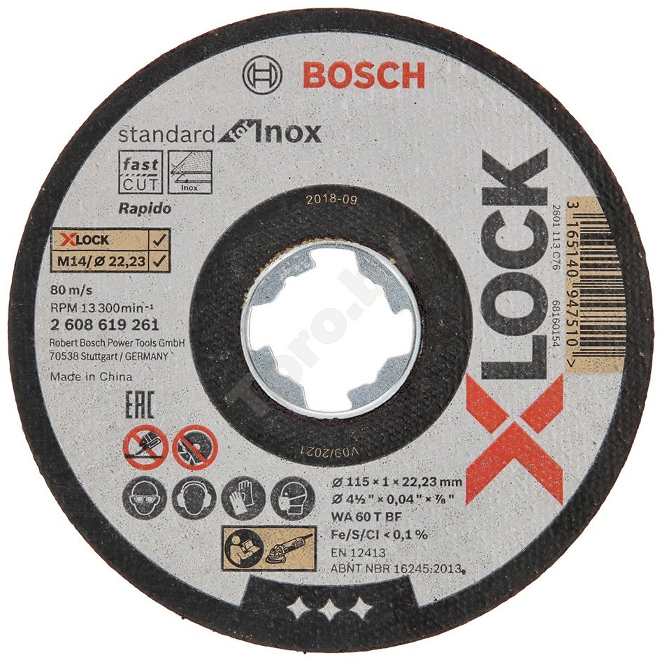 Bosch X-LOCK 2608619261 115x22.23 купить,1790