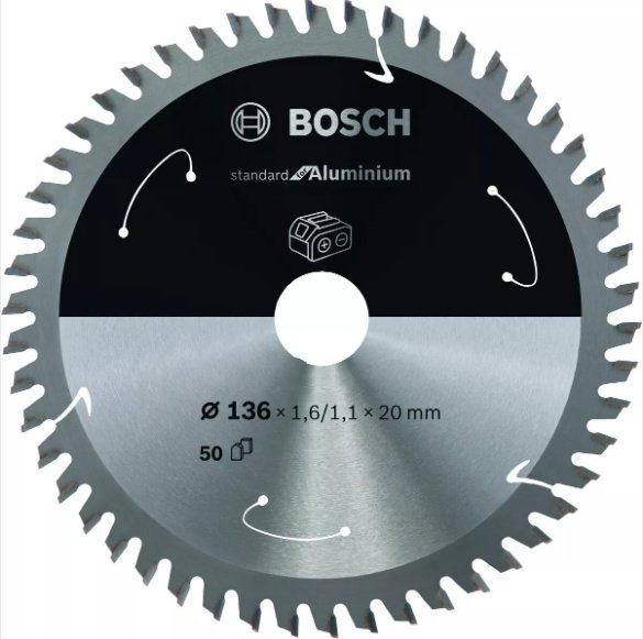 Пильный диск по металлу Bosch 2608837754, 136x20 мм, 50Т