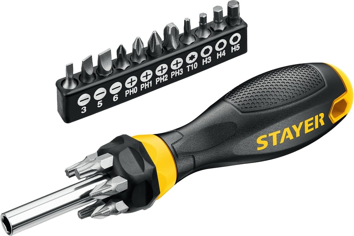 STAYER набор отверток 2545-H5_z02 PH2х90 мм купить,2090