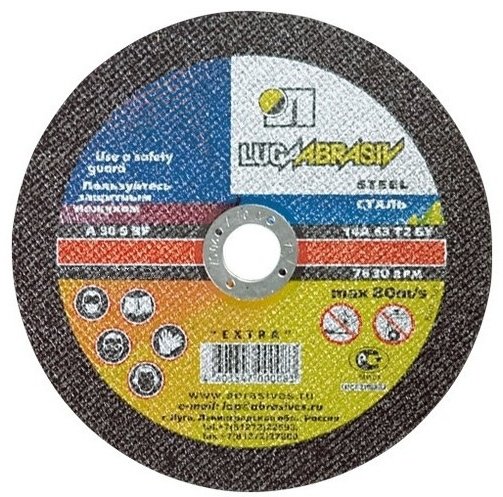 Диск отрезной абразивный 150x22.2х1 мм, LUGAABRASIV 73664 купить,490