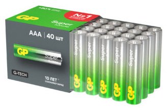 Батарейка AAA GP 40 шт купить,8290