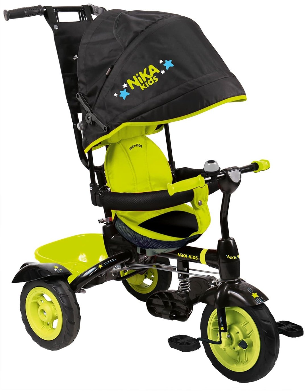 Трёхколёсный велосипед Nika kids ВДН4/4 черный, зеленый