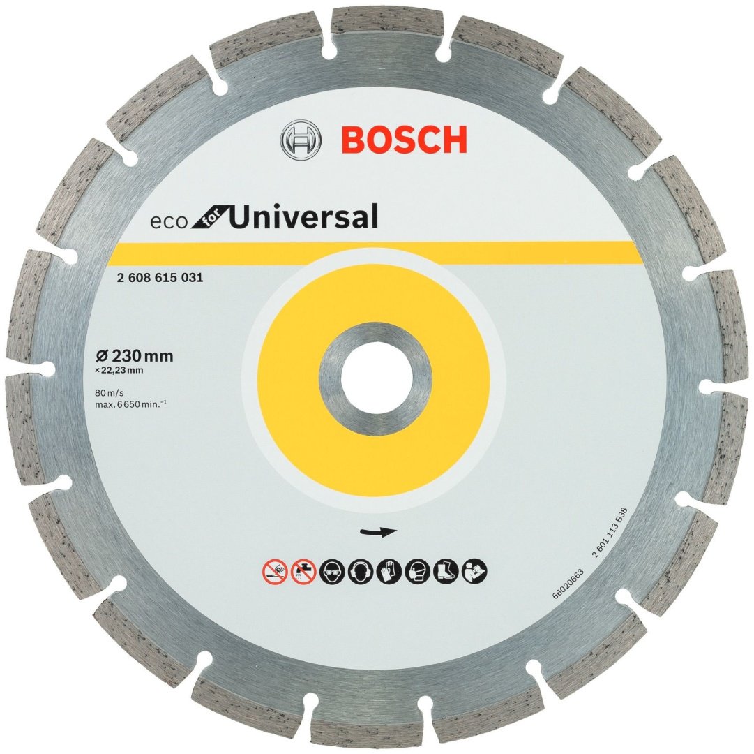 Bosch Алмазный отрезной диск Eco for Universal Segmented 230x22.23, 2608615031 - ForteMarket Bosch Алмазный отрезной диск Eco for Universal Segmented 230x22.23, 2608615031 купить,10623