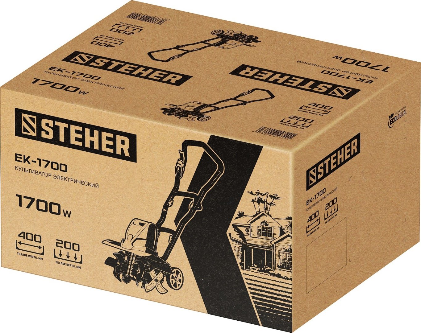 Культиватор электрический Steher EK-1700, 1700, Глубина обработки:20 см купить,65490