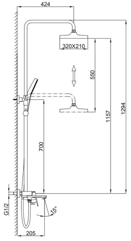 Frap душевая стойка F2487-9 купить,86520